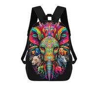 sinyumoney 3D Printed Children's Backpack Animals School Backpack High Capacity Travel Book Bags for Boys Elementary And Middle School Students 17inch