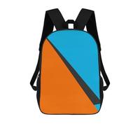 sinyumoney 3D Printed Children's Backpack Colorful Minimalism 03 School Backpack High Capacity Travel Book Bags for Boys Elementary And Middle School Students 17inch
