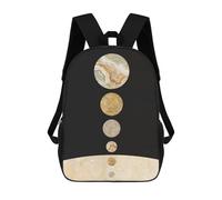 sinyumoney 3D Printed Children's Backpack Cosmic Space III School Backpack High Capacity Travel Book Bags for Boys Elementary And Middle School Students 17inch