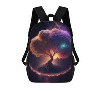 sinyumoney 3D Printed Children's Backpack Cosmic Tree of Life-6 Travel Lightweight School Bag Fashion School Backpack for Kids School Students 17inch