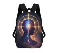 sinyumoney 3D Printed Children's Backpack Esoteric Zen Universe V1 Travel Lightweight School Bag Fashion School Backpack for Kids School Students 17inch