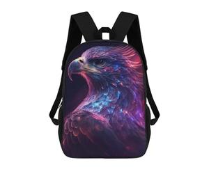 sinyumoney 3D Printed Children's Backpack Galaxy Eagle Hawk Bird School Backpack High Capacity Travel Book Bags for Boys Elementary And Middle School Students 17inch
