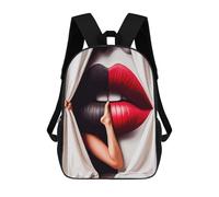 sinyumoney 3D Printed Children's Backpack Giant Lips & Leg School Backpack High Capacity Travel Book Bags for Boys Elementary And Middle School Students 17inch