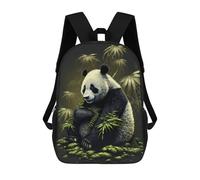 sinyumoney 3D Printed Children's Backpack Giant Panda in Bamboo Forest Travel Lightweight School Bag Fashion School Backpack for Kids School Students 17inch