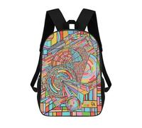 sinyumoney 3D Printed Children's Backpack Grapefruit Burst School Backpack High Capacity Travel Book Bags for Boys Elementary And Middle School Students 17inch