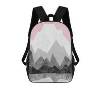 sinyumoney 3D Printed Children's Backpack Landscape Collage II School Backpack High Capacity Travel Book Bags for Boys Elementary And Middle School Students 17inch