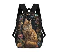 sinyumoney 3D Printed Children's Backpack LaPerm Travel Lightweight School Bag Fashion School Backpack for Kids School Students 17inch