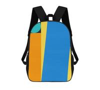 sinyumoney 3D Printed Children's Backpack Modern Geometric Art D Travel Lightweight School Bag Fashion School Backpack for Kids School Students 17inch