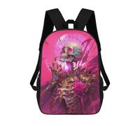 sinyumoney 3D Printed Children's Backpack Mort Chic Travel Lightweight School Bag Fashion School Backpack for Kids School Students 17inch