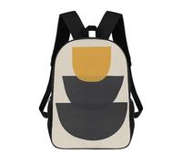 sinyumoney 3D Printed Children's Backpack Organic Design 04 School Backpack High Capacity Travel Book Bags for Boys Elementary And Middle School Students 17inch