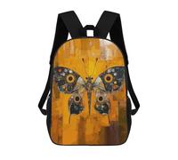 sinyumoney 3D Printed Children's Backpack Original Abstract Butterfly Art School Backpack High Capacity Travel Book Bags for Boys Elementary And Middle School Students 17inch