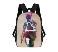 sinyumoney 3D Printed Children's Backpack Pole Vault Travel Lightweight School Bag Fashion School Backpack for Kids School Students 17inch