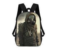 sinyumoney 3D Printed Children's Backpack Post-Apocalyptic Survivor Gear Travel Lightweight School Bag Fashion School Backpack for Kids School Students 17inch