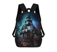 sinyumoney 3D Printed Children's Backpack Shadows War School Backpack High Capacity Travel Book Bags for Boys Elementary And Middle School Students 17inch