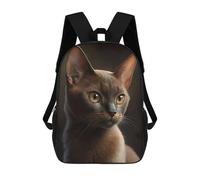 sinyumoney 3D Printed Children's Backpack Sphynx Cat Travel Lightweight School Bag Fashion School Backpack for Kids School Students 17inch