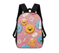 sinyumoney 3D Printed Children's Backpack Sweet Sweets School Backpack High Capacity Travel Book Bags for Boys Elementary And Middle School Students 17inch