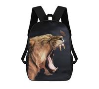 sinyumoney 3D Printed Children's Backpack The Lioness And Butterfly Travel Lightweight School Bag Fashion School Backpack for Kids School Students 17inch