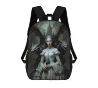 sinyumoney 3D Printed Children's Backpack The Queen Of Dragon Castle School Backpack High Capacity Travel Book Bags for Boys Elementary And Middle School Students 17inch