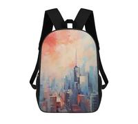 sinyumoney 3D Printed Children's Backpack Toronto Canada School Backpack High Capacity Travel Book Bags for Boys Elementary And Middle School Students 17inch