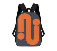 sinyumoney 3D Printed Children's Backpack Vibrant Shapes 03 School Backpack High Capacity Travel Book Bags for Boys Elementary And Middle School Students 17inch