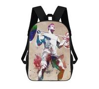 sinyumoney 3D Printed Children's Backpack Weightlifting Sport Travel Lightweight School Bag Fashion School Backpack for Kids School Students 17inch