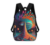 sinyumoney 3D Printed Children's Backpacks Cosmic Tree Book Bags Boy Girl Kids School Backpack With Big Pockets for Kids School 17inch