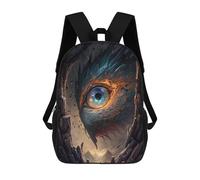 sinyumoney 3D Printed Children's Backpacks Eye of The Beholder -2 Book Bags Boy Girl Kids School Backpack With Big Pockets for Kids School 17inch