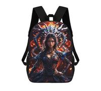 sinyumoney 3D Printed Children's School Anime Girl with Dragon Backpack for Kids High Capacity Travel Rucksacks Book Bags Kids School Bag Back Pack 17inch