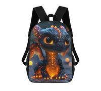 sinyumoney 3D Printed Children's School Backpack Baby Dragon Book Bags High Capacity Travel School Bags for Kids/Students/Adults 17inch