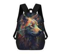 sinyumoney 3D Printed Children's School Backpack Border Collie Dog Dream Book Bags High Capacity Travel School Bags for Kids/Students/Adults 17inch