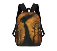 sinyumoney 3D Printed Children's School Backpack Dark Forest Sprite Book Bags High Capacity Travel School Bags for Kids/Students/Adults 17inch