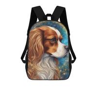 sinyumoney 3D Printed Children's School Backpack Dog000295 Book Bags High Capacity Travel School Bags for Kids/Students/Adults 17inch