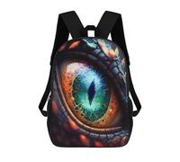 sinyumoney 3D Printed Children's School Backpack Dragon Eye Artwork-2 Book Bags High Capacity Travel School Bags for Kids/Students/Adults 17inch