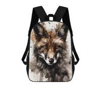sinyumoney 3D Printed Children's School Backpack Fox Nature S Crafty One Book Bags High Capacity Travel School Bags for Kids/Students/Adults 17inch