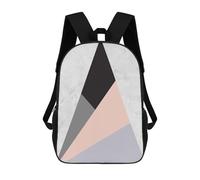sinyumoney 3D Printed Children's School Backpack Geometric Planes Book Bags High Capacity Travel School Bags for Kids/Students/Adults 17inch