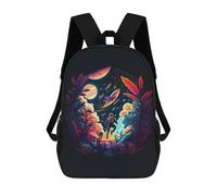 sinyumoney 3D Printed Children's School Backpack Journey to The Stars -3 Book Bags High Capacity Travel School Bags for Kids/Students/Adults 17inch