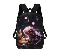 sinyumoney 3D Printed Children's School Backpack Magical Night Dragon Book Bags High Capacity Travel School Bags for Kids/Students/Adults 17inch