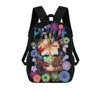 sinyumoney 3D Printed Children's School Backpack Pride in Bloom Book Bags High Capacity Travel School Bags for Kids/Students/Adults 17inch