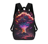sinyumoney 3D Printed Children's School Backpack Volcano Eruption A Spectacular Display of Nature's Power Book Bags High Capacity Travel School Bags for Kids/Students/Adults 17inch
