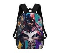 sinyumoney 3D Printed Children's School Bags Batman Urban Legend Backpack Travel Lightweight Backpack Book Bags Kids Boys Girls School Bag 17inch