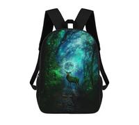 sinyumoney 3D Printed Children's School Bags Enchanted Forest Pathway -2 Backpack Travel Lightweight Backpack Book Bags Kids Boys Girls School Bag 17inch