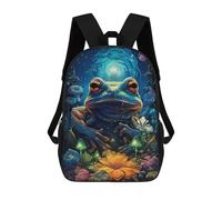 sinyumoney 3D Printed Children's School Bags Enchanted Underwater Garden Backpack Travel Lightweight Backpack Book Bags Kids Boys Girls School Bag 17inch