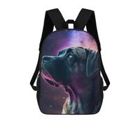 sinyumoney 3D Printed Children's School Bags Galactic Canine Majesty Backpack Travel Lightweight Backpack Book Bags Kids Boys Girls School Bag 17inch