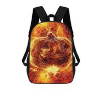 sinyumoney 3D Printed Children's School Bags Galactic Inferno Backpack Travel Lightweight Backpack Book Bags Kids Boys Girls School Bag 17inch