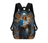 sinyumoney 3D Printed Children's School Bags Madonna And Child Backpack Travel Lightweight Backpack Book Bags Kids Boys Girls School Bag 17inch