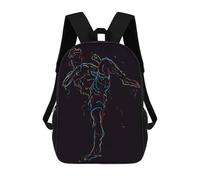 sinyumoney 3D Printed Children's School Bags Martial Art Pop Art Backpack Travel Lightweight Backpack Book Bags Kids Boys Girls School Bag 17inch