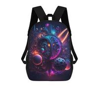 sinyumoney 3D Printed Children's School Bags Quantum Portal Backpack Travel Lightweight Backpack Book Bags Kids Boys Girls School Bag 17inch