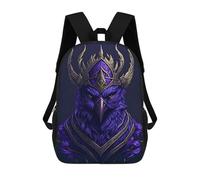 sinyumoney 3D Printed Children's School Bags Rooster Portrait Backpack Travel Lightweight Backpack Book Bags Kids Boys Girls School Bag 17inch