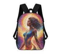 sinyumoney 3D Printed Children's School Celestial Goddess Backpack for Kids High Capacity Travel Fashion Rucksacks Kids School Bag Casual Back Pack 17inch