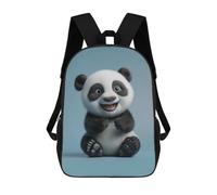 sinyumoney 3D Printed Children's School Cherubic Panda Cub A Beacon of Joy for Kids Room Backpack for Kids High Capacity Travel Fashion Rucksacks Kids School Bag Casual Back Pack 17inch